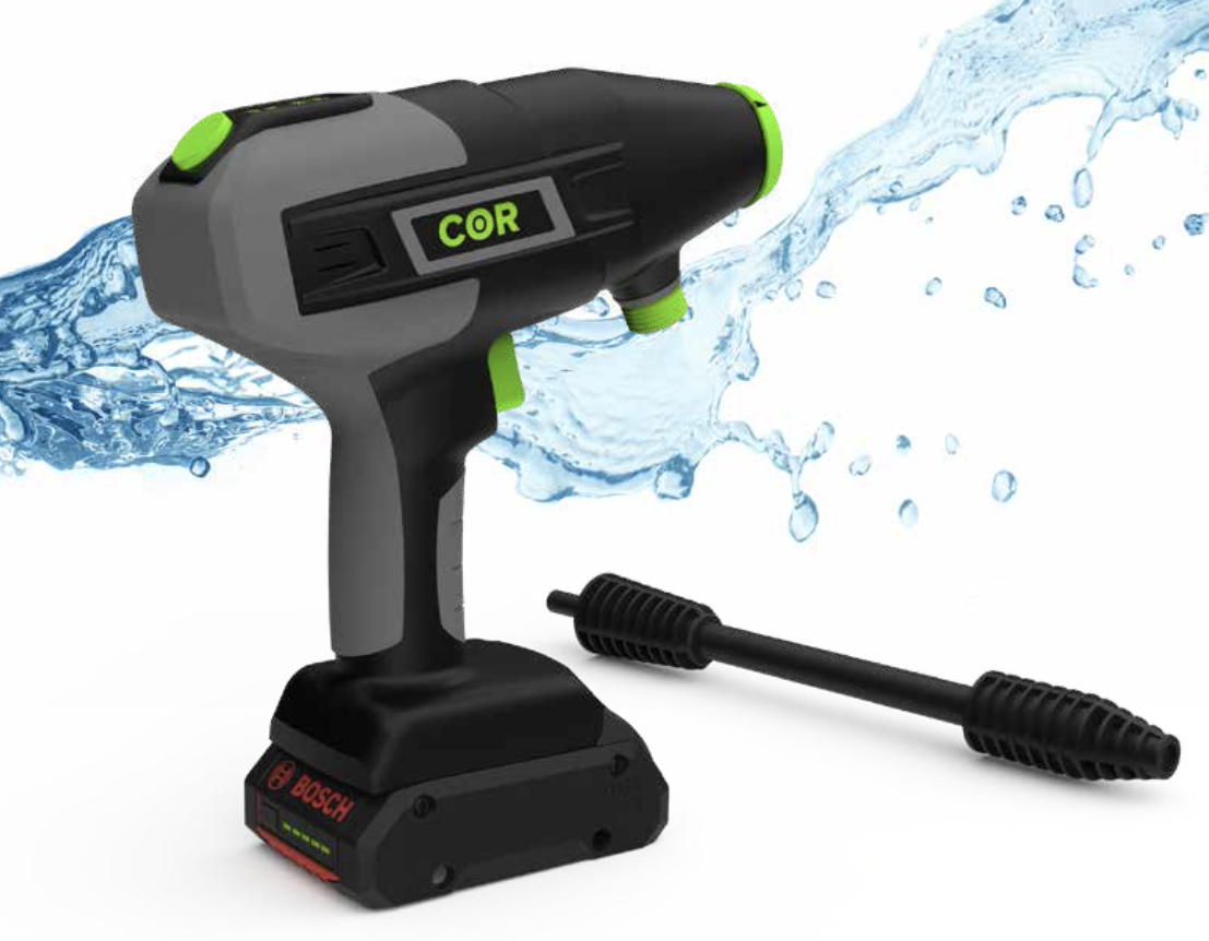 Design of battery power water jet device